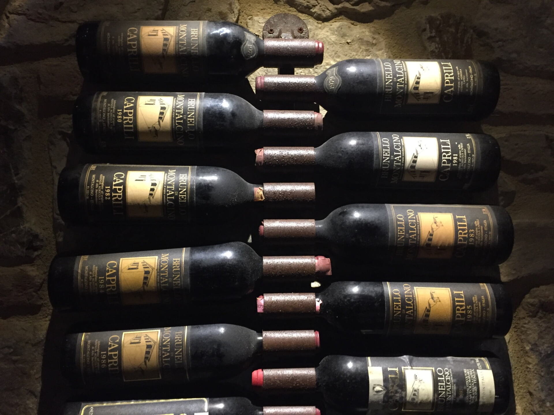 Caprili wine bottles